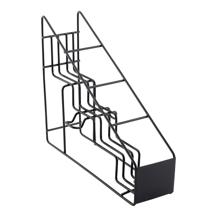Restaurantware Restpresso 4-Tier Black Iron Bottle Rack, 17X4.25X13In - Restaurant Equipment and Smallwares - Canadian Distribution
