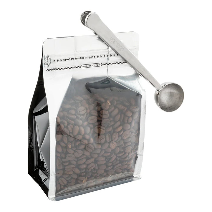 Restaurantware Restpresso 1 Tablespoon Coffee Measuring Scoop, With Bag Clip, Stainless Steel - Restaurant Equipment and Smallwares - Canadian Distribution - Ships Free Within Canada on Orders Above CAD $199