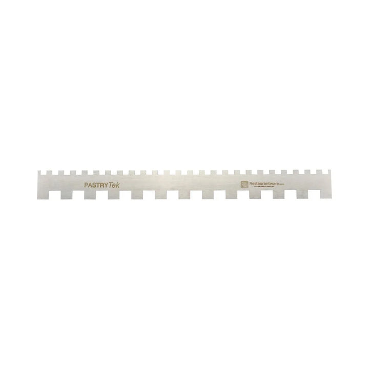 Restaurantware 20 & 10 Millimeter Stainless Steel Decorating Comb, 19.75X2In, Semicircle & Double-Sided - Restaurant Equipment and Smallwares - Canadian Distribution