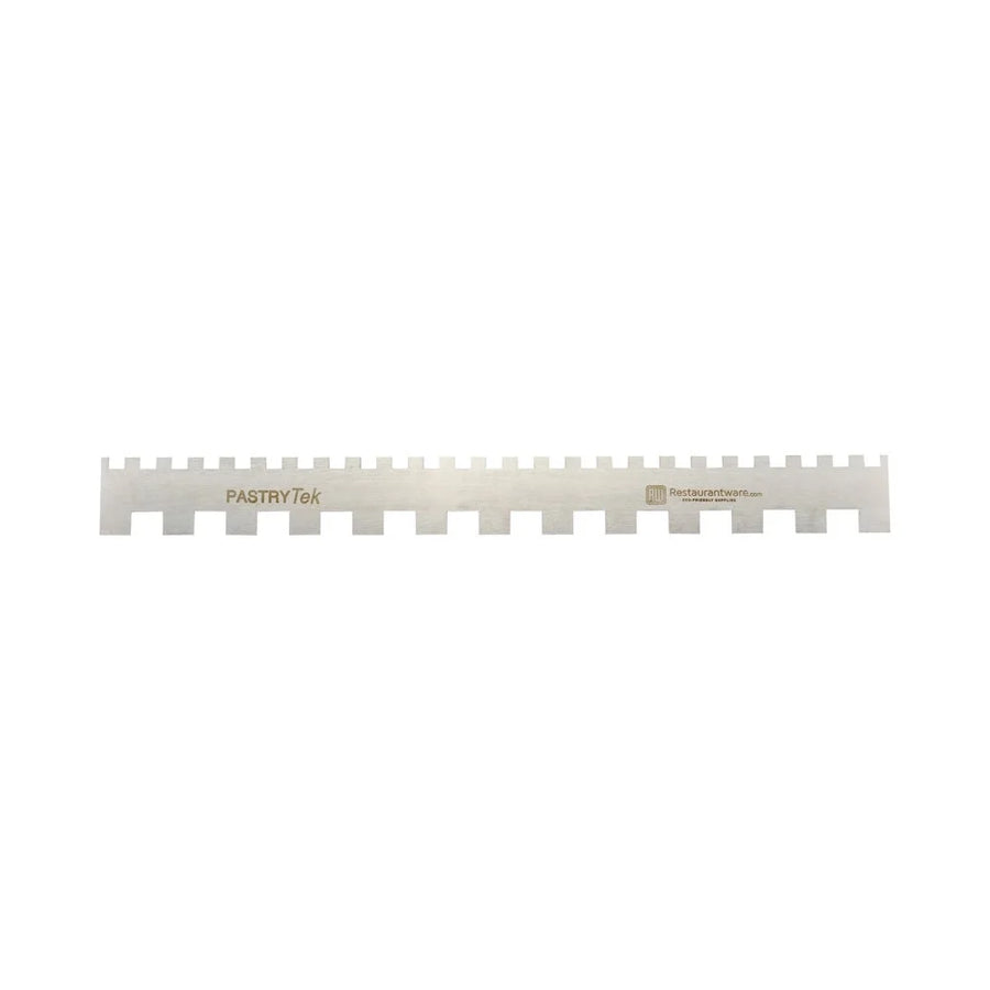 Restaurantware 20 & 10 Millimeter Stainless Steel Decorating Comb, 19.75X2In, Semicircle & Double-Sided - Restaurant Equipment and Smallwares - Canadian Distribution