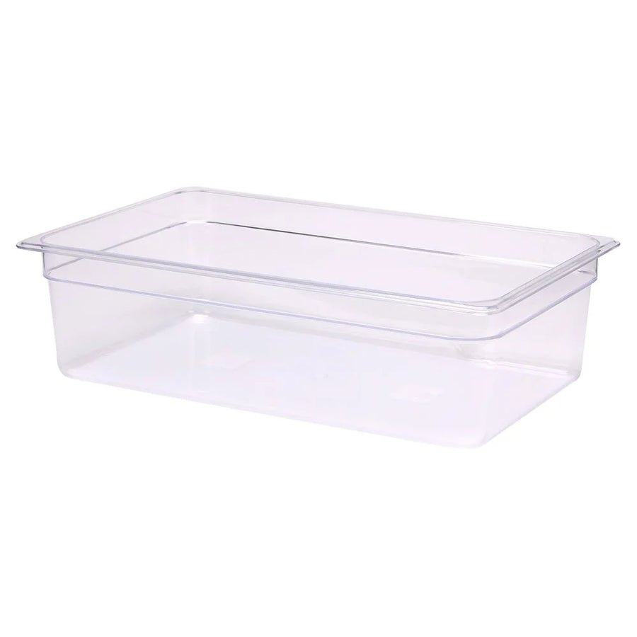 Restaurantware Met Lux Full-Size 20.6Qt Clear Plastic Rectangular Food Storage Containers, 10.75X12.75X6In - Restaurant Equipment and Smallwares - Canadian Distribution