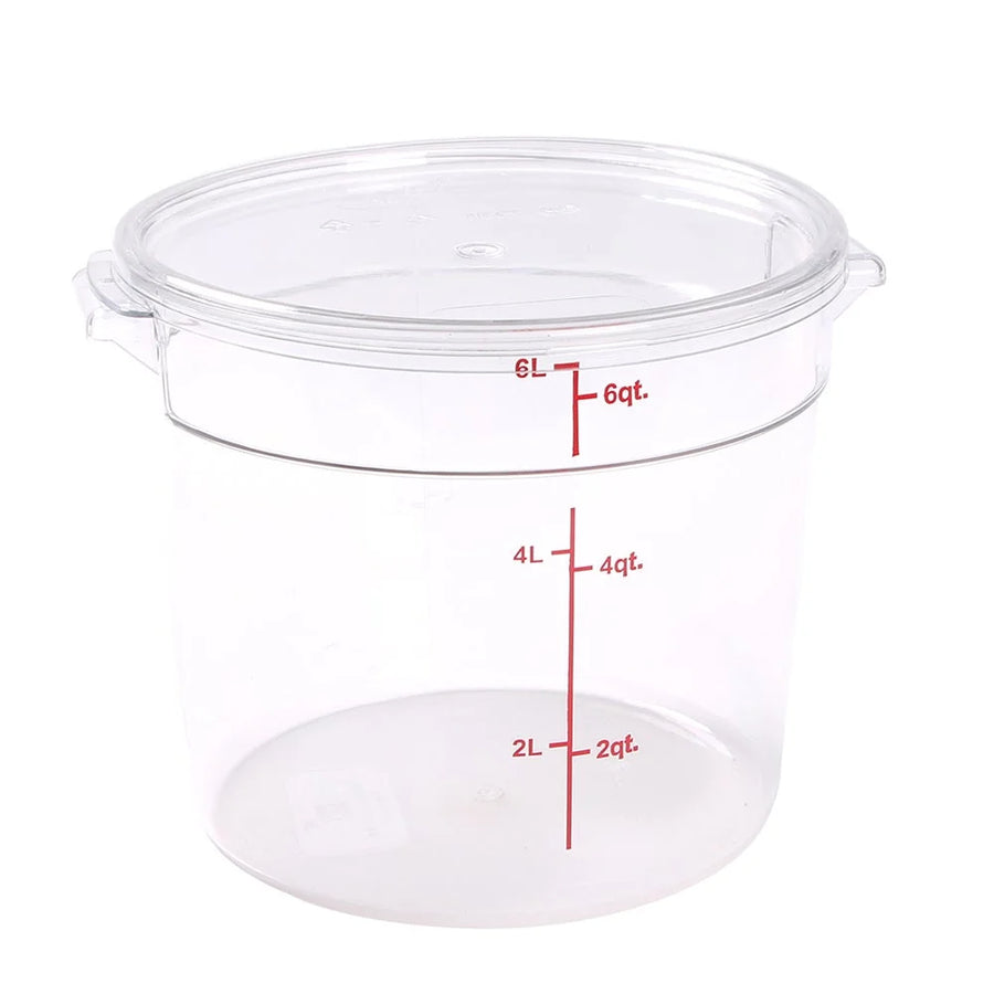 Restaurantware Met Lux Clear Plastic Round Lids, For 6 & 8 Quart Met Lux Food Containers - Restaurant Equipment and Smallwares - Canadian Distribution