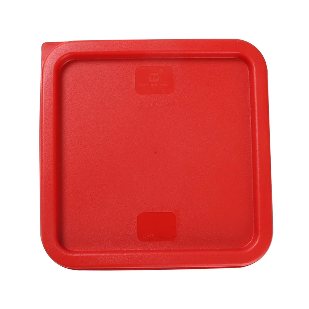 Restaurantware Met Lux Red Plastic Square Lids, For 6 & 8 Quart Met Lux Food Containers - Restaurant Equipment and Smallwares - Canadian Distribution