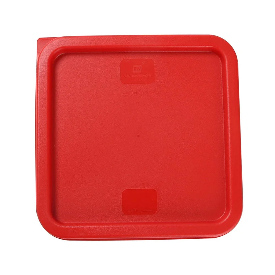 Restaurantware Met Lux Red Plastic Square Lids, For 6 & 8 Quart Met Lux Food Containers - Restaurant Equipment and Smallwares - Canadian Distribution
