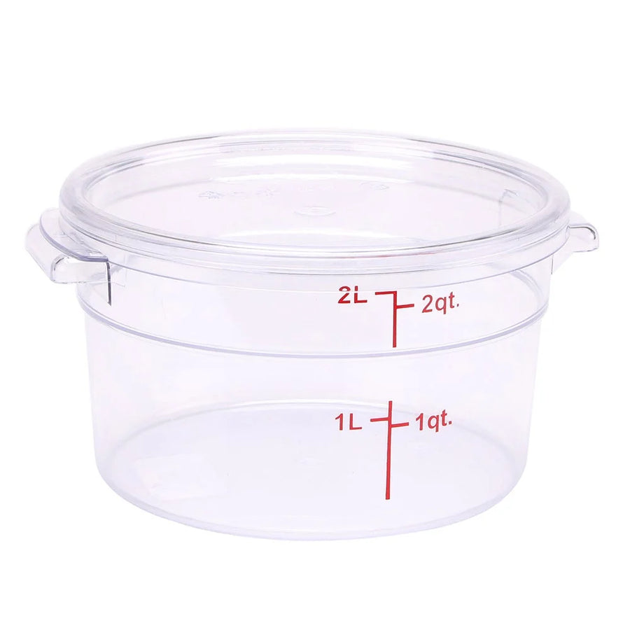Restaurantware Met Lux Clear Plastic Round Lids, For 2 & 4 Quart Met Lux Food Containers - Restaurant Equipment and Smallwares - Canadian Distribution