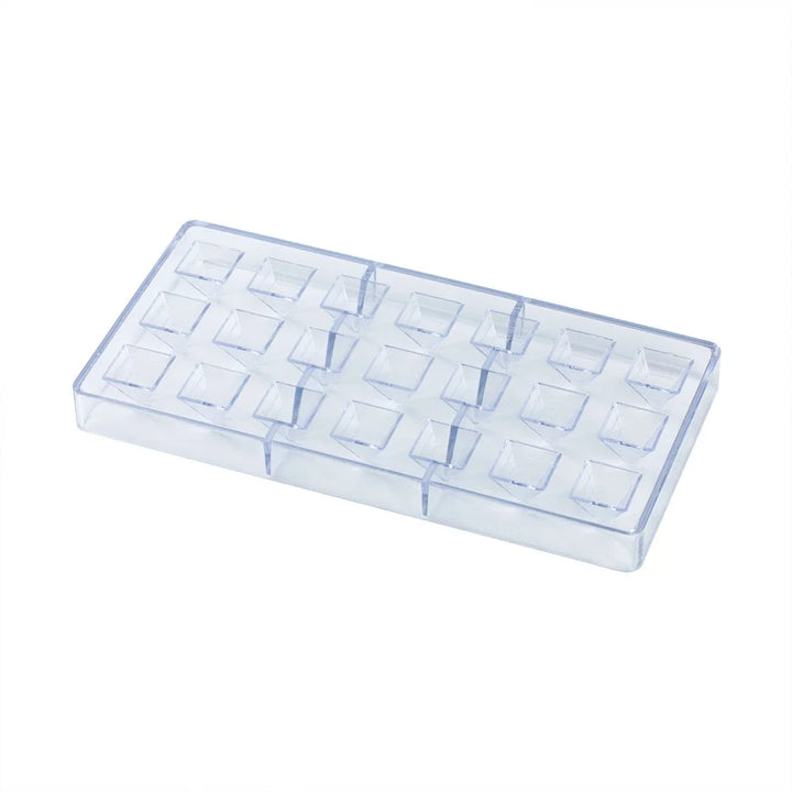 Restaurantware Pastry Tek 21-Compartment Clear Pyramid Candy & Chocolate Molds, Polycarbonate - Restaurant Equipment and Smallwares - Canadian Distribution