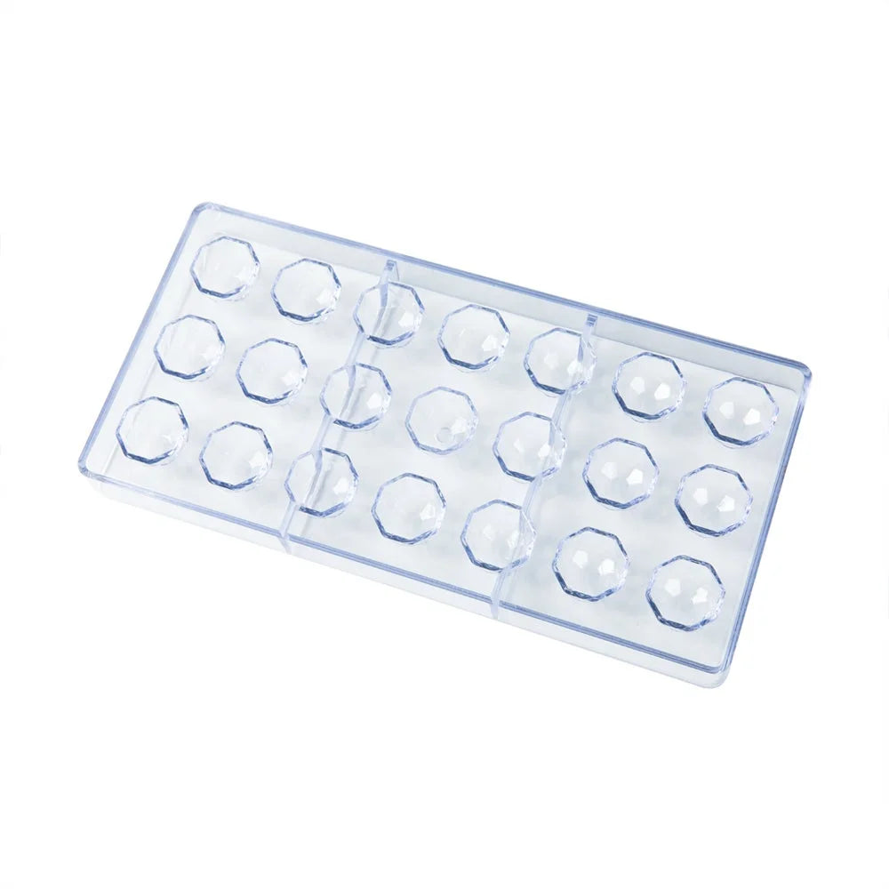 Restaurantware Pastry Tek 21-Compartment Clear Diamond Candy & Chocolate Molds, Polycarbonate - Restaurant Equipment and Smallwares - Canadian Distribution