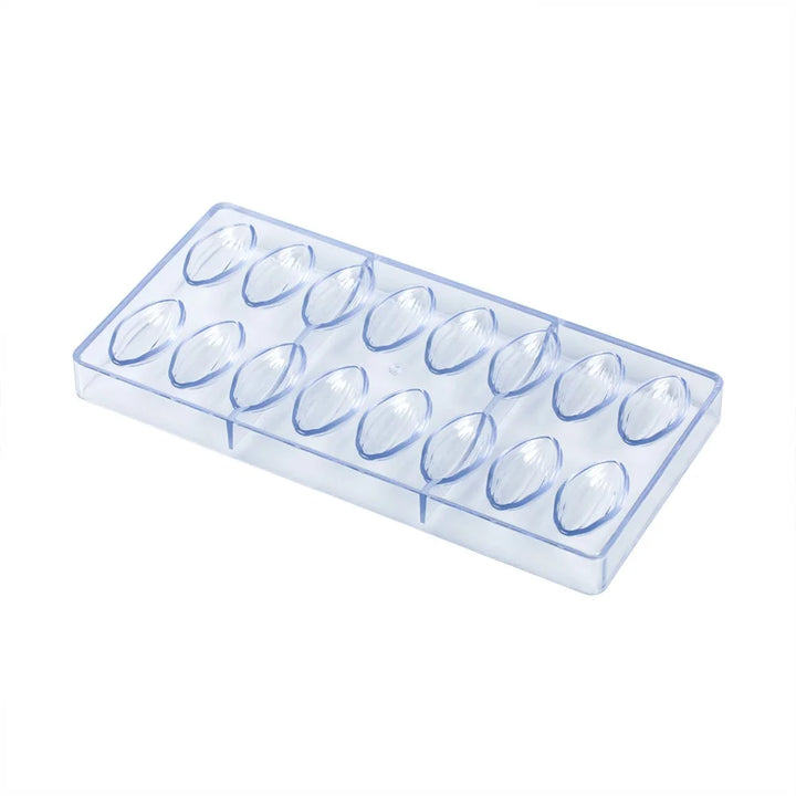 Restaurantware Pastry Tek 16-Compartment Clear Cocoa Pod Candy & Chocolate Molds, Polycarbonate - Restaurant Equipment and Smallwares - Canadian Distribution
