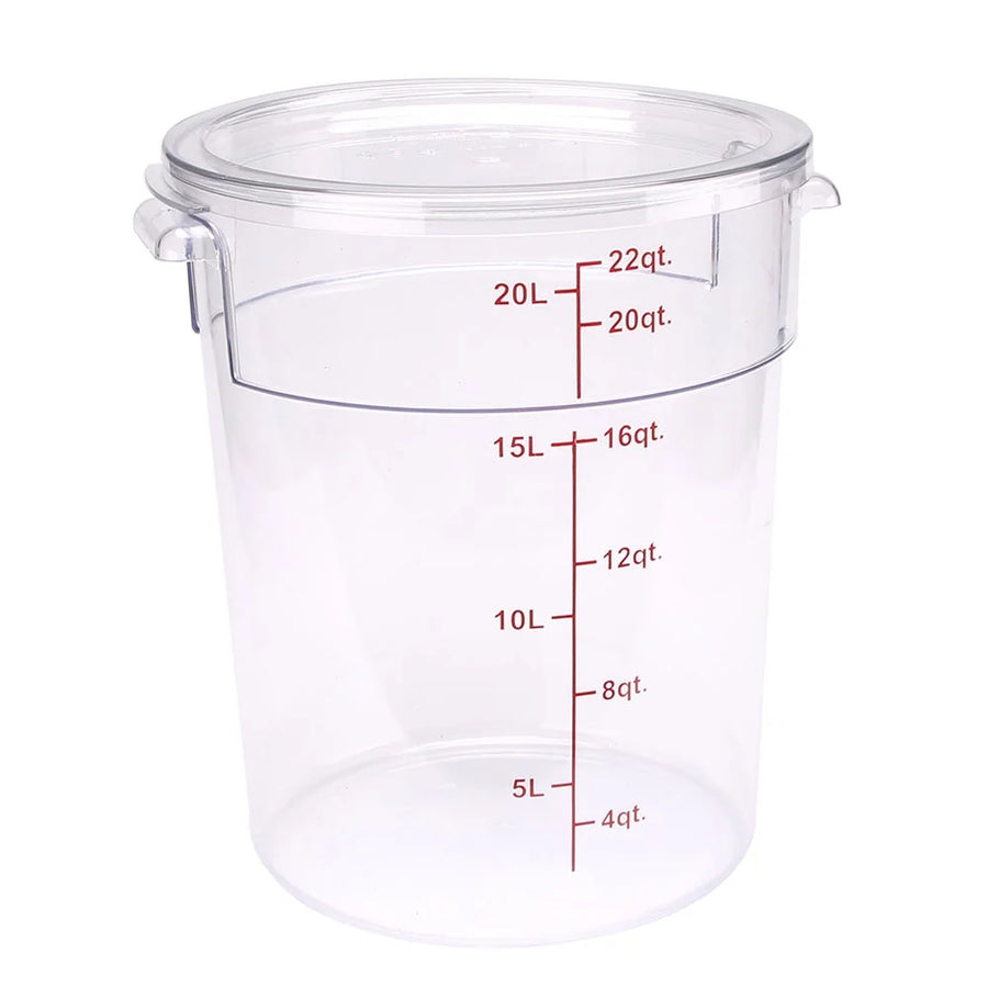 Restaurantware Met Lux Clear Plastic Round Lids, For 12/18/22 Quart Met Lux Food Containers - Restaurant Equipment and Smallwares - Canadian Distribution