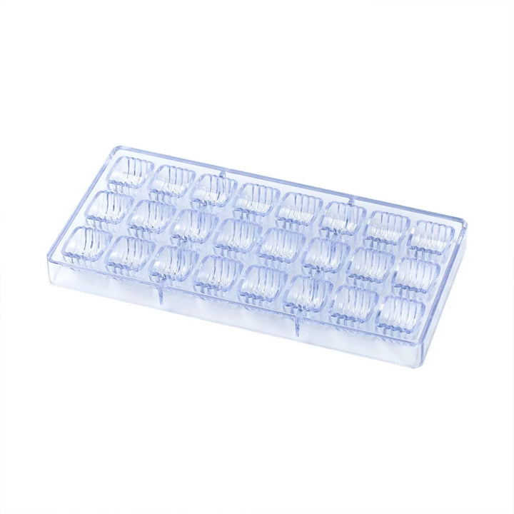 Restaurantware Pastry Tek 24-Compartment Clear Rigid Cylinder Candy & Chocolate Molds, Polycarbonate - Restaurant Equipment and Smallwares - Canadian Distribution