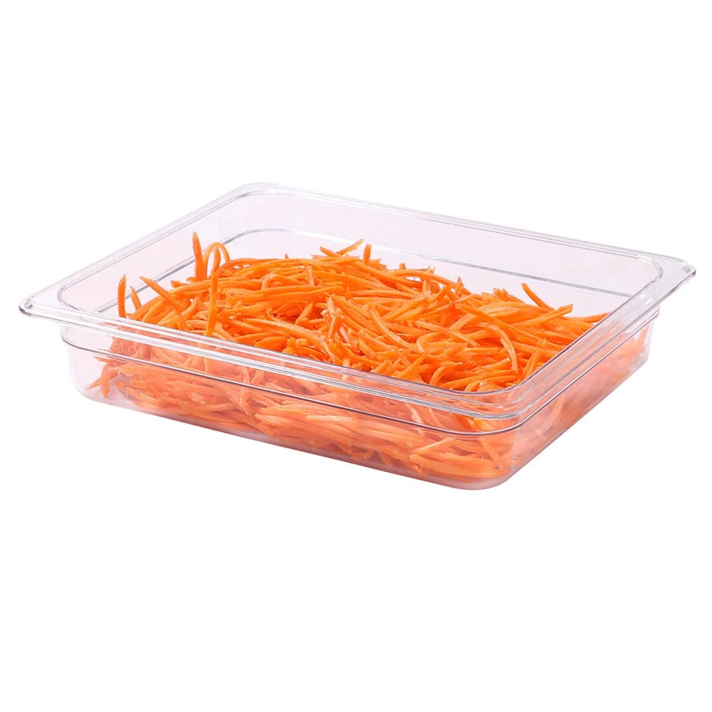 Restaurantware Met Lux Full-Size 20.6Qt Clear Plastic Rectangular Food Storage Containers, 10.75X12.75X6In - Restaurant Equipment and Smallwares - Canadian Distribution - Ships Free Within Canada on Orders Above CAD $199