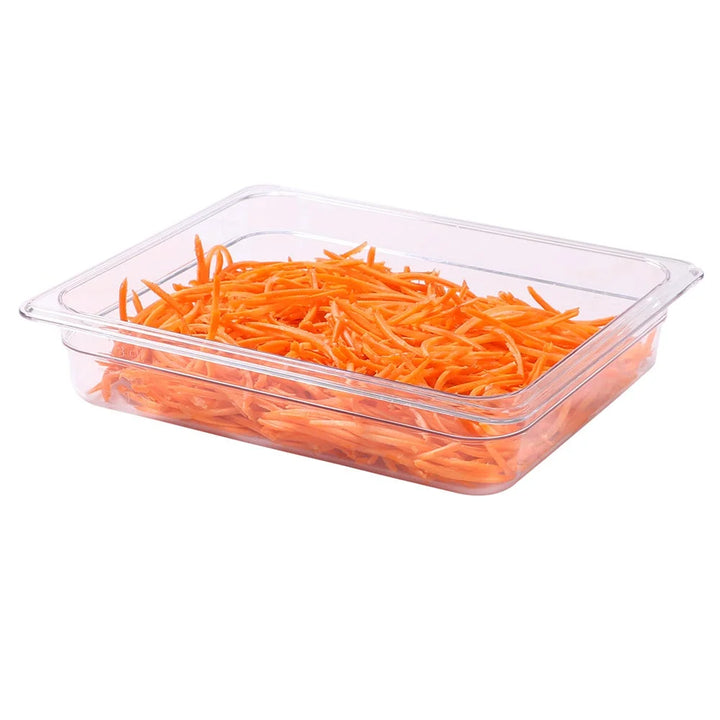 Restaurantware Met Lux Full-Size 20.6Qt Clear Plastic Rectangular Food Storage Containers, 10.75X12.75X6In - Restaurant Equipment and Smallwares - Canadian Distribution - Ships Free Within Canada on Orders Above CAD $199