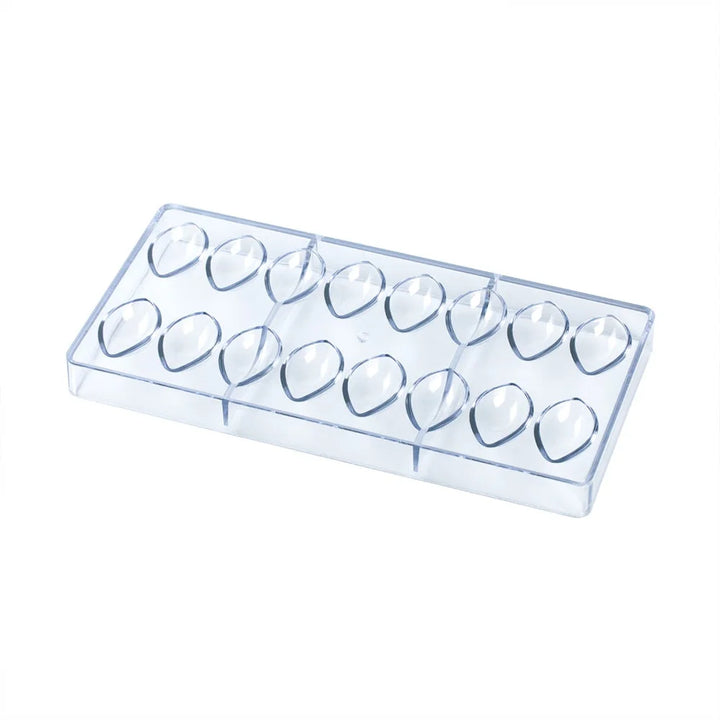 Restaurantware Pastry Tek 16-Compartment Clear Quenelle Candy & Chocolate Molds, Polycarbonate - Restaurant Equipment and Smallwares - Canadian Distribution