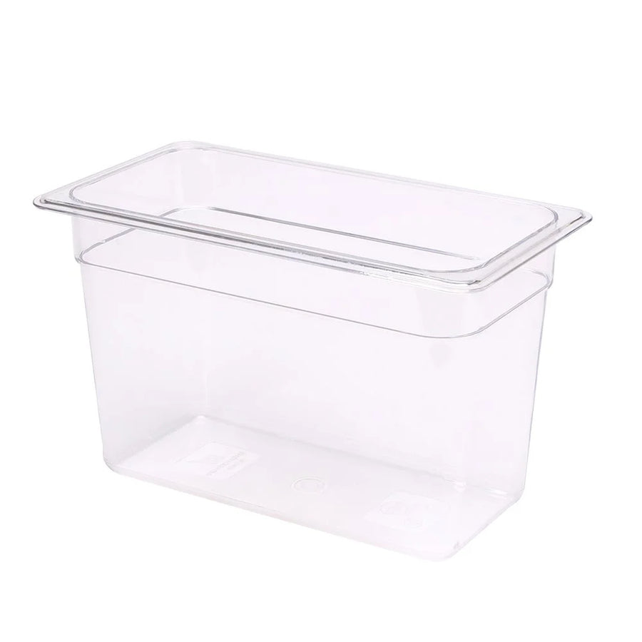 Restaurantware Met Lux Quarter-Size 3.9Qt Clear Plastic Rectangular Food Storage Containers, 10.4X6.4X6In - Restaurant Equipment and Smallwares - Canadian Distribution