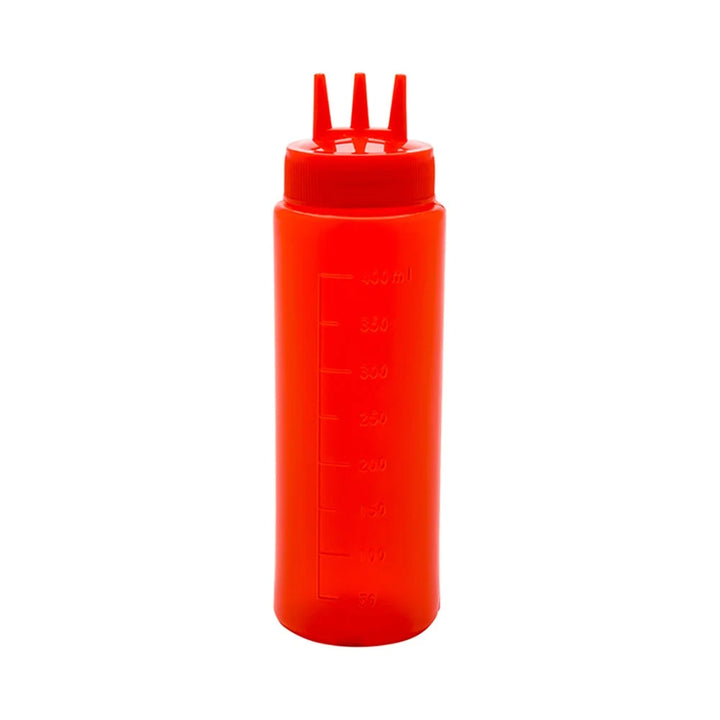 Restaurantware 16oz Red Plastic Ketchup Squeeze Bottles, With Triple Dispersion Tip - Restaurant Equipment and Smallwares - Canadian Distribution