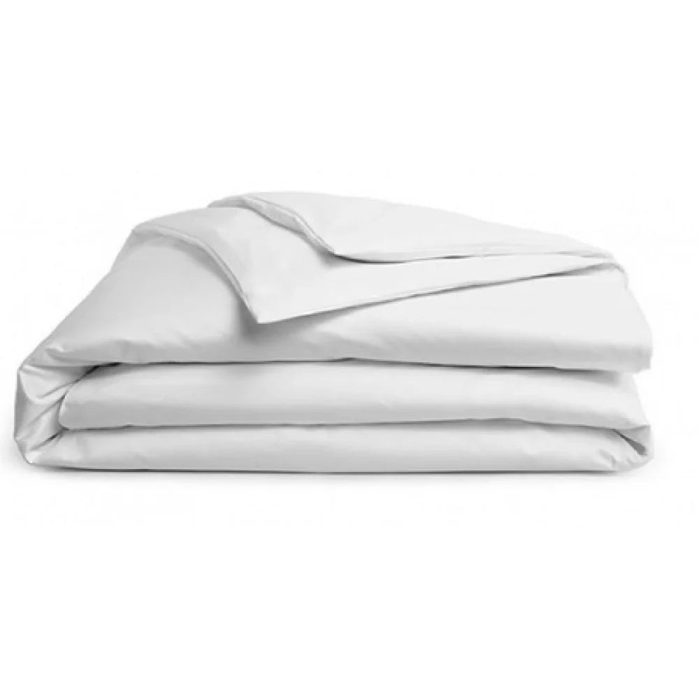 Merit Collection T300 Luxury Plain White Sateen Queen Duvet Cover, With Flap, 90x90 Inch - Restaurant Equipment and Smallwares - Canadian Distribution