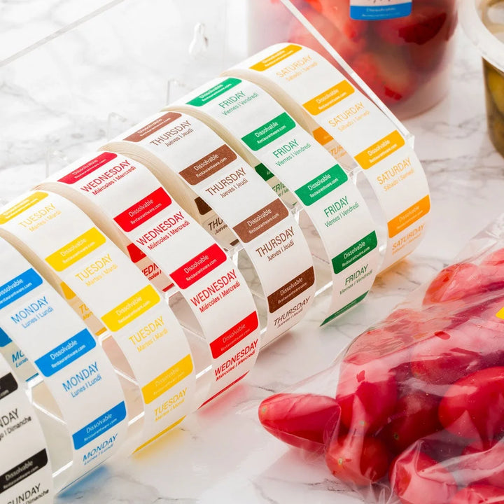 Restaurantware Rw Smart 7-Slot Clear Label Dispenser, 14.5 X 3.5 X 3.5 Inch - Restaurant Equipment and Smallwares - Canadian Distribution - Ships Free Within Canada on Orders Above CAD $199
