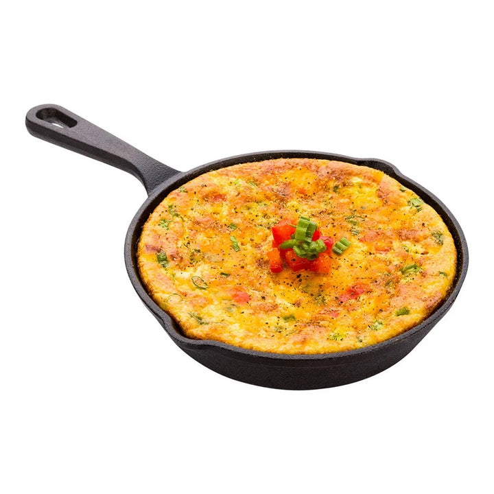 Restaurantware Met Lux Pre-Seasoned 6In Black Cast Iron Fry Pan - Restaurant Equipment and Smallwares - Canadian Distribution - Ships Free Within Canada on Orders Above CAD $199