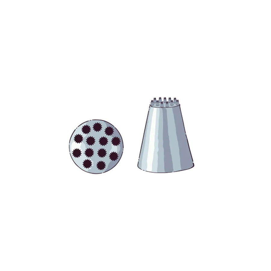 Restaurantware Pastry Tek Stainless Steel Multi Opening #234 Piping Tip, 1.25X1.25X1.5In - Restaurant Equipment and Smallwares - Canadian Distribution