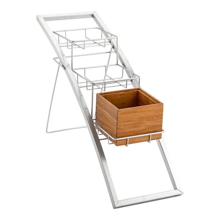 Restaurantware Eco Display 3-Tier Iron Condiment Rack, 17.5X6X11.25In, Frame - Restaurant Equipment and Smallwares - Canadian Distribution - Ships Free Within Canada on Orders Above CAD $199