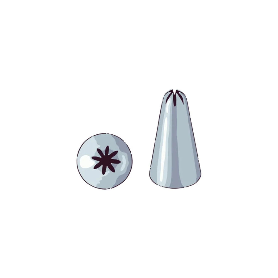 Restaurantware Pastry Tek Stainless Steel Closed Star #31 Piping Tip, 0.75X0.75X1.25In - Restaurant Equipment and Smallwares - Canadian Distribution