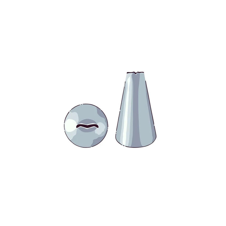 Restaurantware Pastry Tek Stainless Steel Ruffle #100 Piping Tip, 0.75X0.75X1In - Restaurant Equipment and Smallwares - Canadian Distribution