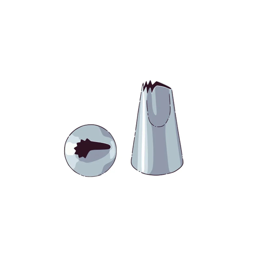 Restaurantware Pastry Tek Stainless Steel Ruffle #88 Piping Tip, 0.75X0.75X1In - Restaurant Equipment and Smallwares - Canadian Distribution