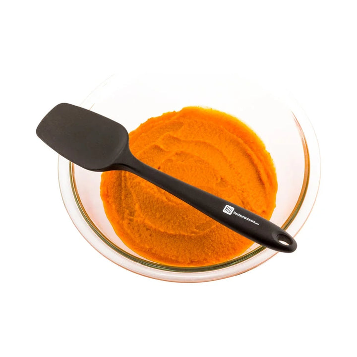 Restaurantware Black Spoon-Shaped Silicone Spatula, 10.5X2.25X0.75In - Restaurant Equipment and Smallwares - Canadian Distribution - Ships Free Within Canada on Orders Above CAD $199