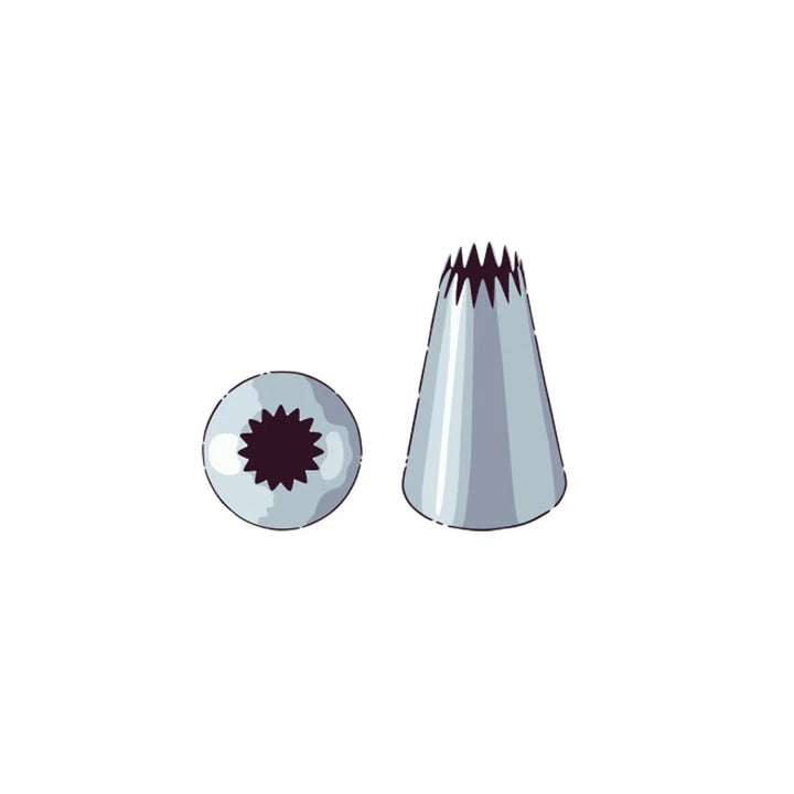 Restaurantware Pastry Tek Stainless Steel Open Star #16 Piping Tip, 0.75X0.75X1.25In - Restaurant Equipment and Smallwares - Canadian Distribution