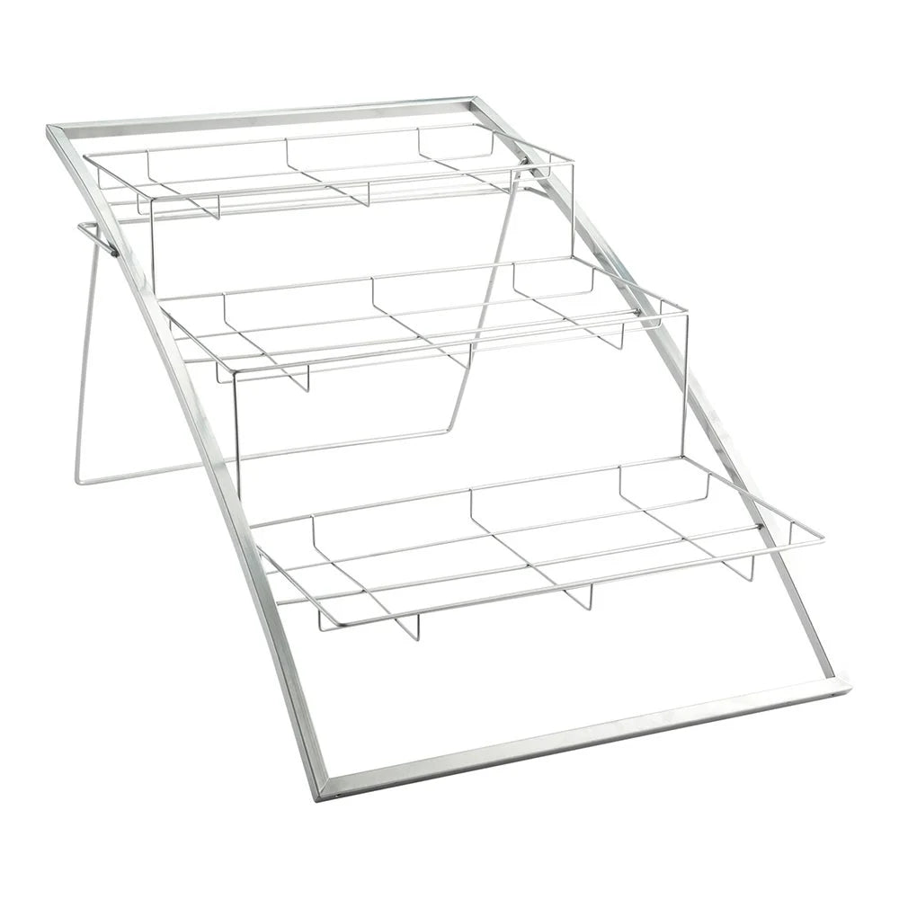 Restaurantware Eco Display 3-Tier Iron Condiment Rack, 25.25 X 10.5 X 13.25 Inch, Frame - Restaurant Equipment and Smallwares - Canadian Distribution