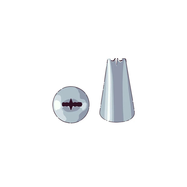 Restaurantware Pastry Tek Stainless Steel Ruffle #340 Piping Tip, 0.75X0.75X1.25In - Restaurant Equipment and Smallwares - Canadian Distribution