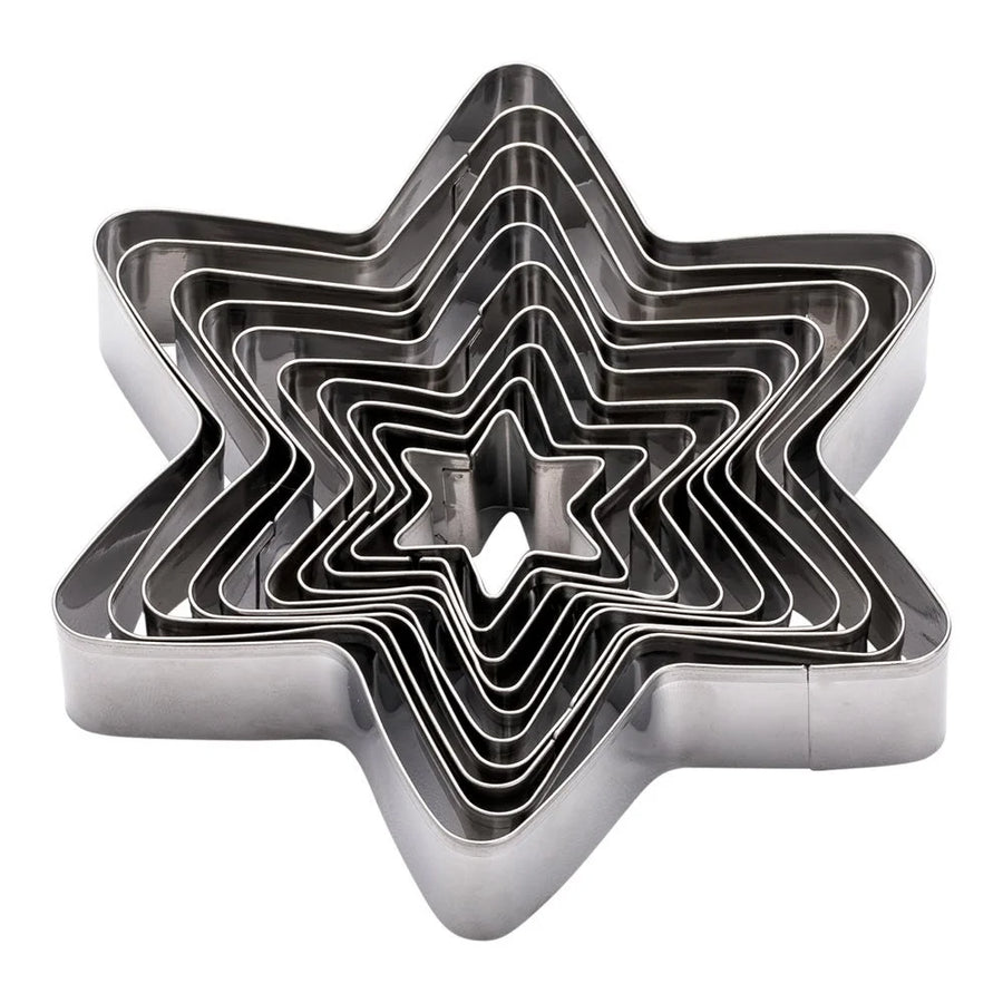 Restaurantware Pastry Tek 10-Piece Metal Star Cookie Cutter Set - Restaurant Equipment and Smallwares - Canadian Distribution