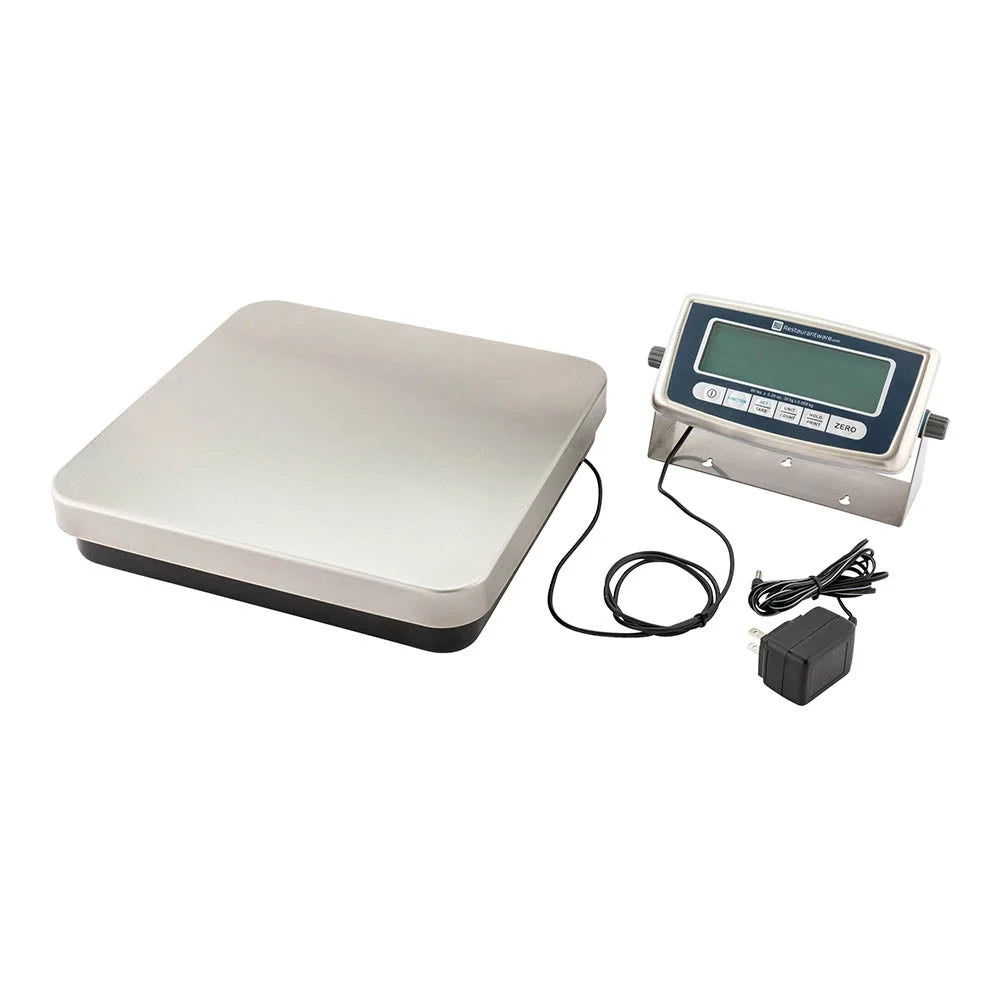 Restaurantware Met Lux 60Lb Silver Digital Receiving Scale, With 12X12.5In Platform - Restaurant Equipment and Smallwares - Canadian Distribution