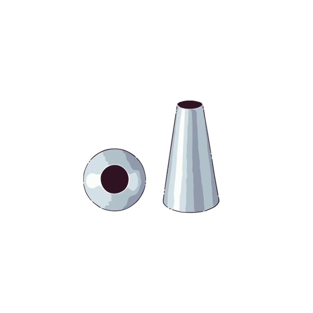 Restaurantware Pastry Tek Stainless Steel Round #2A Piping Tip, 1X1X1.5In - Restaurant Equipment and Smallwares - Canadian Distribution