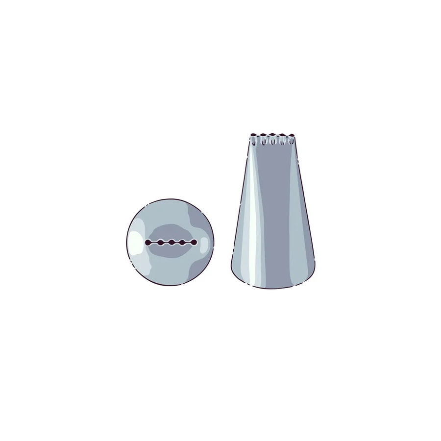 Restaurantware Pastry Tek Stainless Steel Musical Scale #134 Piping Tip, 0.75X0.75X1.25In - Restaurant Equipment and Smallwares - Canadian Distribution