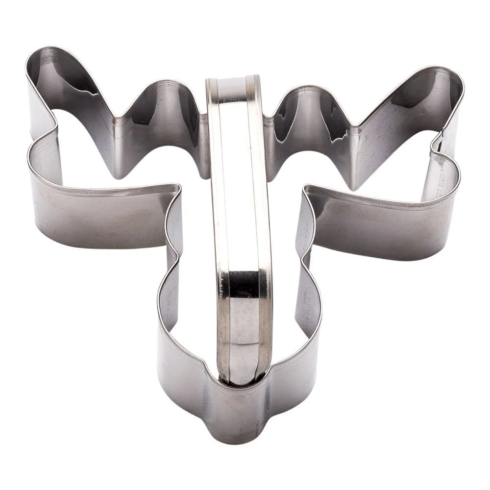 Restaurantware Pastry Tek 4In Metal Reindeer Cookie Cutter, With Handle - Restaurant Equipment and Smallwares - Canadian Distribution
