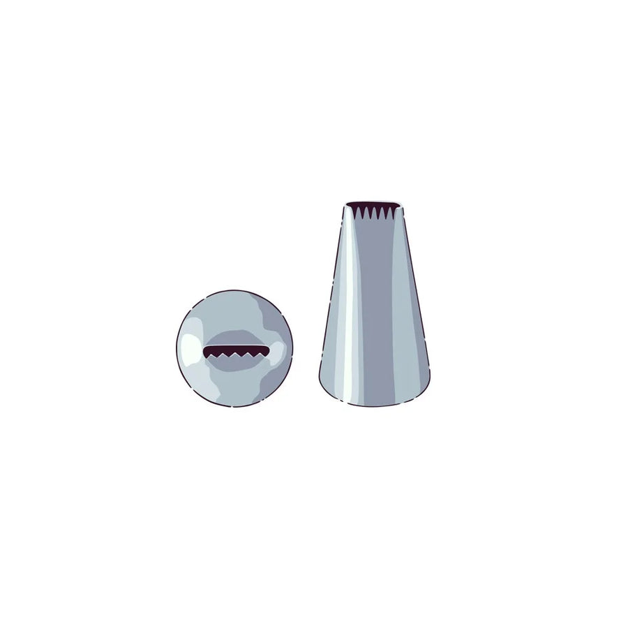 Restaurantware Pastry Tek Stainless Steel Basketweave #2B Piping Tip, 1 X 1 X 1.5 Inch - Restaurant Equipment and Smallwares - Canadian Distribution