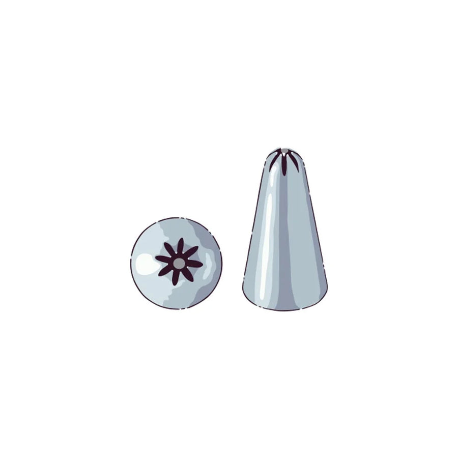 Restaurantware Pastry Tek Stainless Steel Drop Flower #2D Piping Tip, 1X1X1.5In - Restaurant Equipment and Smallwares - Canadian Distribution