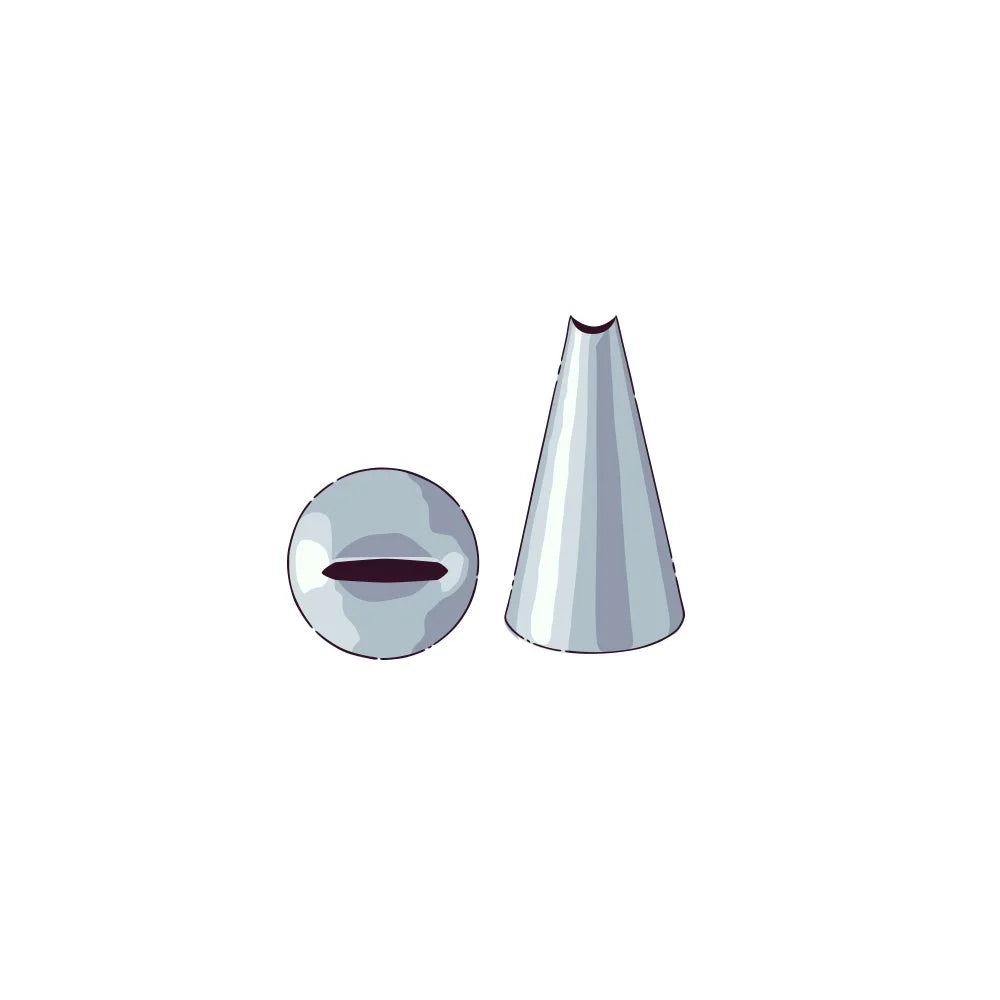 Restaurantware Pastry Tek Stainless Steel Ruffle #353 Piping Tip, 0.75X0.75X1.25In - Restaurant Equipment and Smallwares - Canadian Distribution