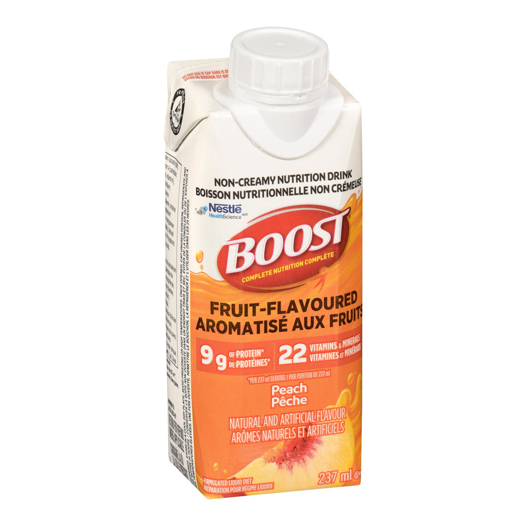 Boost Boost Peach Fruit Beverage Supplement - Canadian Distribution - Ships Free Within Canada on Orders Above CAD $199