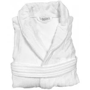 Merit Collection White Premium Waffle Weave Bathrobe, Large/X-Large, Shawl Collar, 300Gsm - Restaurant Equipment and Smallwares - Canadian Distribution