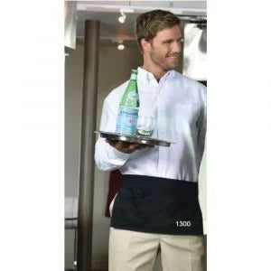 Premium Uniforms Premium Waist Coin 2+2 Pocket Black Aprons, Twill - Restaurant Equipment and Smallwares - Canadian Distribution