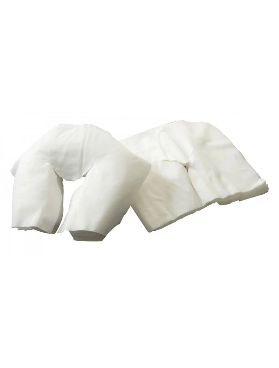 Merit Collection Flannel Flat White/Natural Face Rest Cover, 100 Percent Cotton - Restaurant Equipment and Smallwares - Canadian Distribution