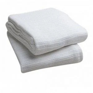 Gold + Cross Standard White Thermal String Crochet Blankets, 66x90 Inch - Restaurant Equipment and Smallwares - Canadian Distribution