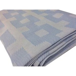 Gold + Cross Light Blue WIth White Warmspread Blanket, 60x90 Inch - Restaurant Equipment and Smallwares - Canadian Distribution