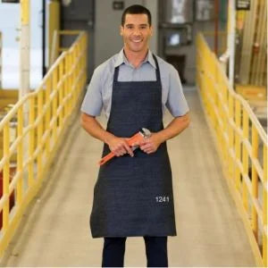 Premium Uniforms Premium 1 Pocket Navy Denim Bib Aprons, 100 Percent Cotton - Restaurant Equipment and Smallwares - Canadian Distribution
