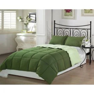 Adonis Microfiber Seafoam & Sage Green Twin Comforter, 72x90 Inch - Restaurant Equipment and Smallwares - Canadian Distribution