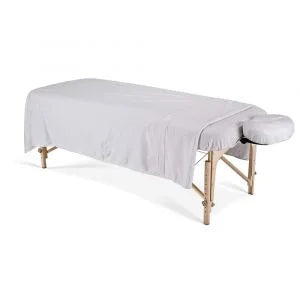 Merit Collection Flannel Flat White Massage Sheets, 50x90 Inch, 100 Percent Cotton - Restaurant Equipment and Smallwares - Canadian Distribution