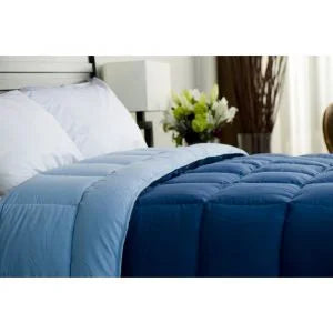 Adonis Microfiber Navy & Royal Blue Twin Comforter, 72x90 Inch - Restaurant Equipment and Smallwares - Canadian Distribution