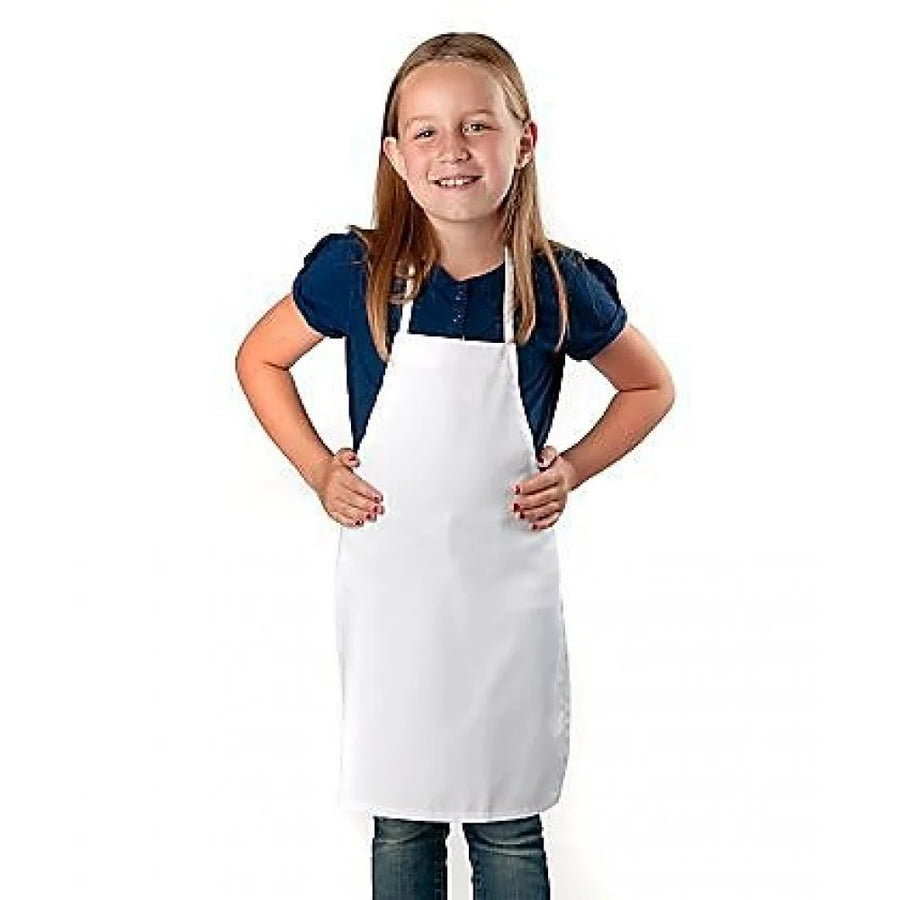 Premium Uniforms Kids No Pocket White Twill Aprons, Premium, Spun Polyester - Restaurant Equipment and Smallwares - Canadian Distribution